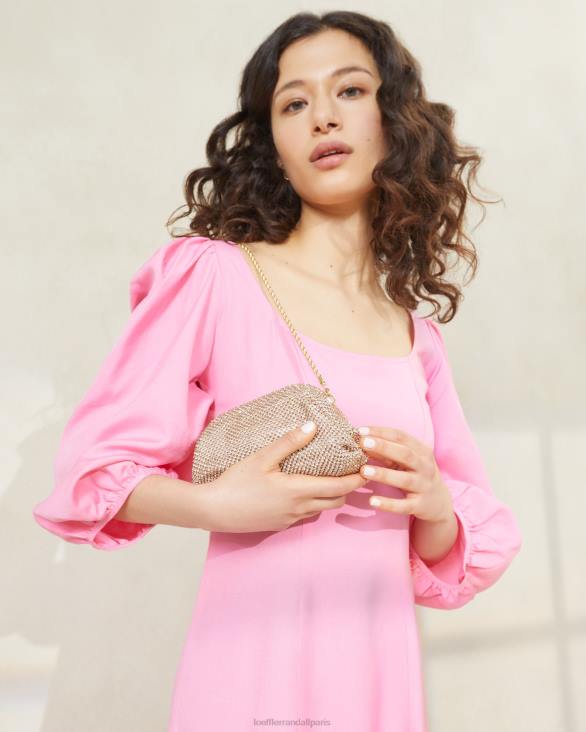 femmes Loeffler Randall pêche clair mini pochette doris à strass Sacs 8HL8369 - Image 5