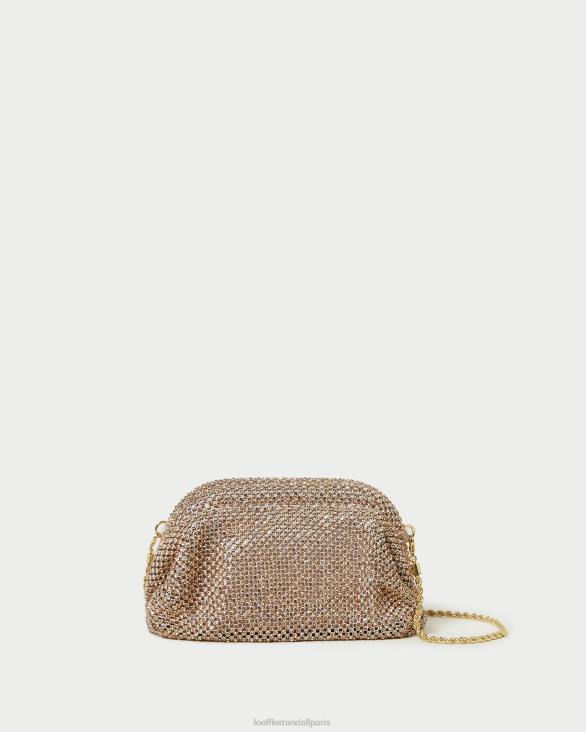 femmes Loeffler Randall pêche clair mini pochette doris à strass Sacs 8HL8369 - Image 1