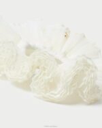 femmes Loeffler Randall perle chouchou superposé plissé Emmy accessoires 8HL8161 - Image 2