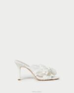 femmes Loeffler Randall perle mule à nœud plissé Claudia chaussures 8HL873 - Image 2