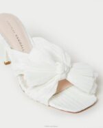 femmes Loeffler Randall perle mule à nœud plissé Claudia chaussures 8HL873 - Image 3