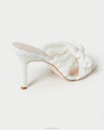 femmes Loeffler Randall perle mule à nœud plissé Claudia chaussures 8HL873 - Image 4