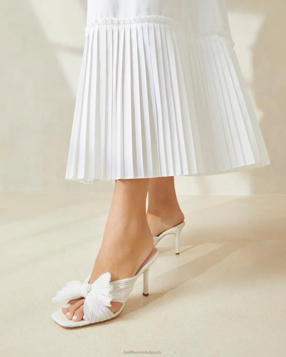 femmes Loeffler Randall perle mule à nœud plissé Claudia chaussures 8HL873 - Image 5