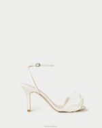 femmes Loeffler Randall perle sandale à talon et volants Estella chaussures 8HL842 - Image 2