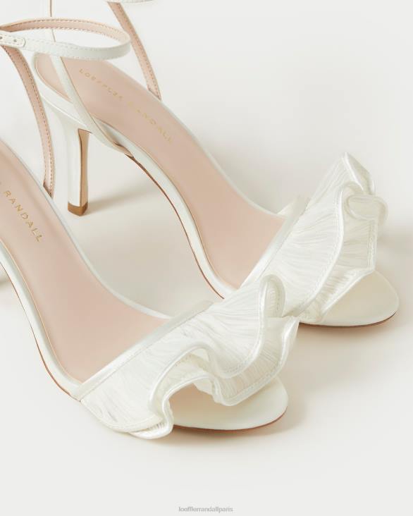 femmes Loeffler Randall perle sandale à talon et volants Estella chaussures 8HL842 - Image 3