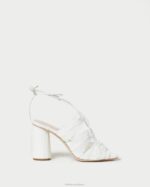 femmes Loeffler Randall perle sandale plissée à lacets teresa chaussures 8HL883 - Image 2
