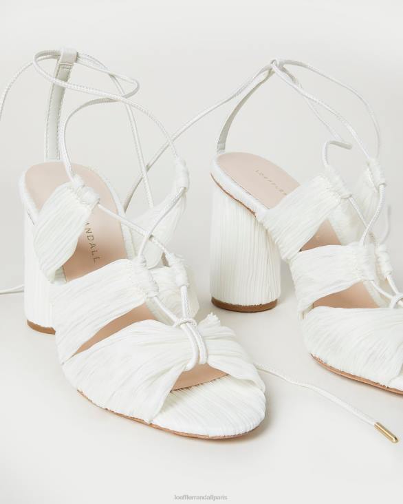 femmes Loeffler Randall perle sandale plissée à lacets teresa chaussures 8HL883 - Image 3