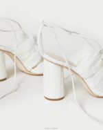 femmes Loeffler Randall perle sandale plissée à lacets teresa chaussures 8HL883 - Image 4
