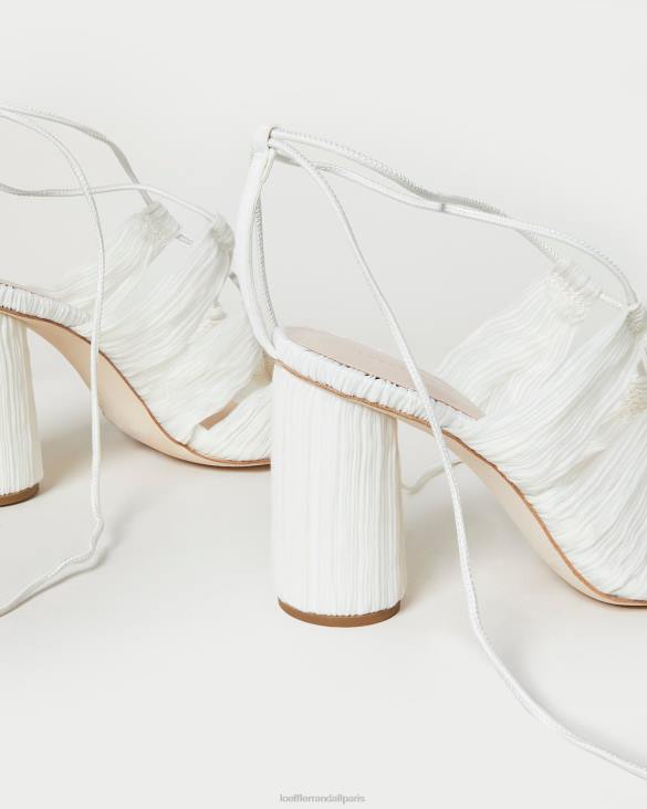 femmes Loeffler Randall perle sandale plissée à lacets teresa chaussures 8HL883 - Image 4