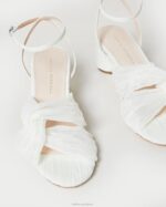 femmes Loeffler Randall perle talon torsadé plissé raegan chaussures 8HL833 - Image 3