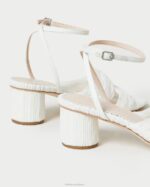 femmes Loeffler Randall perle talon torsadé plissé raegan chaussures 8HL833 - Image 4