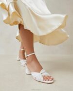 femmes Loeffler Randall perle talon torsadé plissé raegan chaussures 8HL833 - Image 5