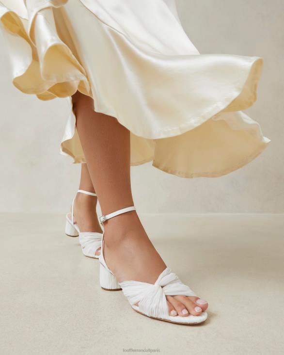femmes Loeffler Randall perle talon torsadé plissé raegan chaussures 8HL833 - Image 5