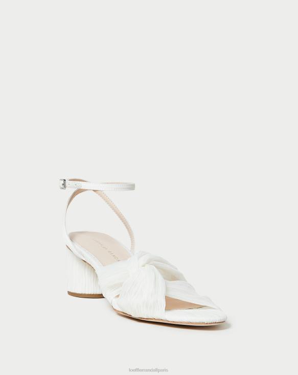 femmes Loeffler Randall perle talon torsadé plissé raegan chaussures 8HL833 - Image 1