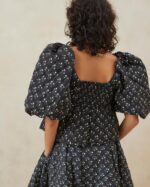 femmes Loeffler Randall petites fleurs noires haut matelassé jessalyn vêtements 8HL8247 - Image 3