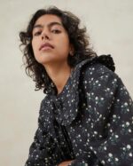 femmes Loeffler Randall petites fleurs noires robe manteau nari vêtements 8HL8179 - Image 2
