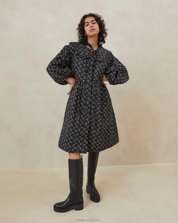 femmes_loeffler_randall_petites_fleurs_noires_robe_manteau_nari_vetements_8hl8179.jpg femmes Loeffler Randall petites fleurs noires robe manteau nari vêtements 8HL8179 - Image 1