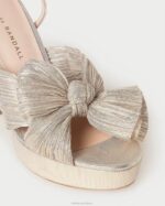 femmes Loeffler Randall platine talon à plateforme natalia chaussures 8HL816 - Image 3
