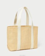 femmes Loeffler Randall raphia naturel cabas moyen bennett Sacs 8HL8316 - Image 2
