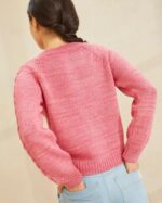 femmes Loeffler Randall rose cardigan à manches torsadées Lindy vêtements 8HL8255 - Image 2