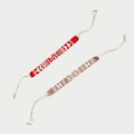 femmes Loeffler Randall rouge/rose j'aime les bracelets xoxo accessoires 8HL8406