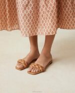 femmes Loeffler Randall sable foncé sandale tressée jackson chaussures 8HL8107 - Image 5