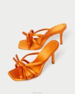femmes Loeffler Randall souci talon à nœud margi chaussures 8HL893 - Image 4