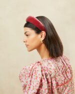 femmes Loeffler Randall thé rose bandeau en velours bellamy accessoires 8HL8152 - Image 3
