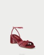 femmes Loeffler Randall thé rose nœud olivia mi-talon chaussures 8HL880