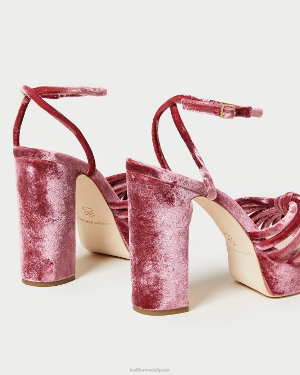 femmes Loeffler Randall thé rose sandale à plateforme à nœud rivka chaussures 8HL848 - Image 4