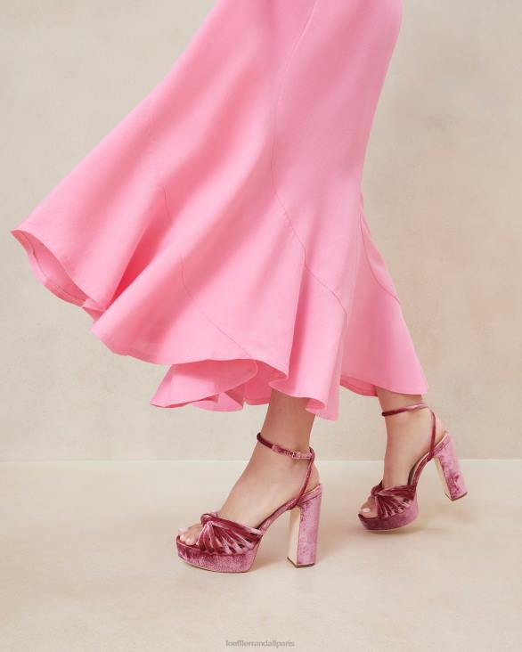 femmes Loeffler Randall thé rose sandale à plateforme à nœud rivka chaussures 8HL848 - Image 5