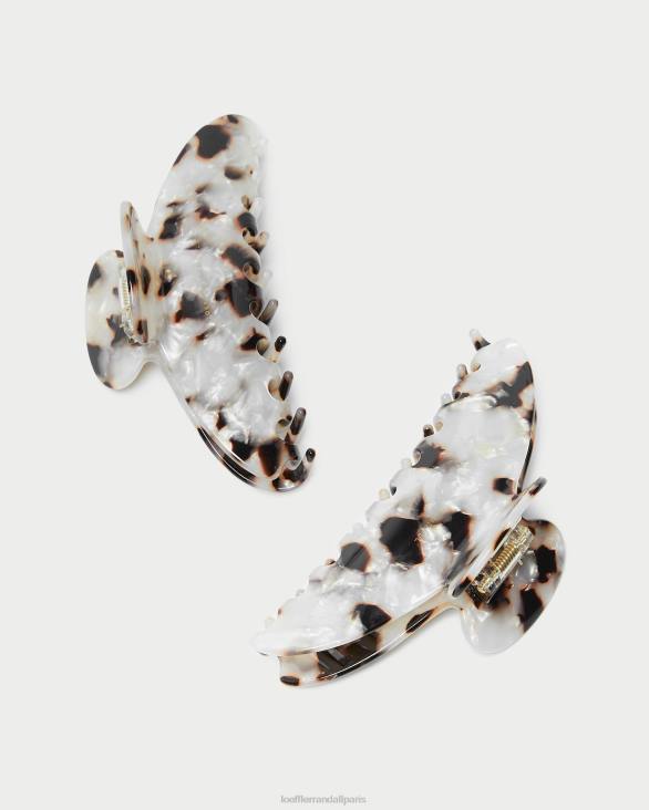 femmes Loeffler Randall tortue perlée griffe de cheveux en coquille de koda accessoires 8HL8151 - Image 2
