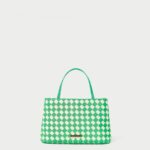 femmes Loeffler Randall vert/crème mini fourre-tout Minnow Sacs 8HL8320