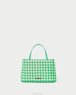 femmes Loeffler Randall vert/crème mini fourre-tout Minnow Sacs 8HL8320