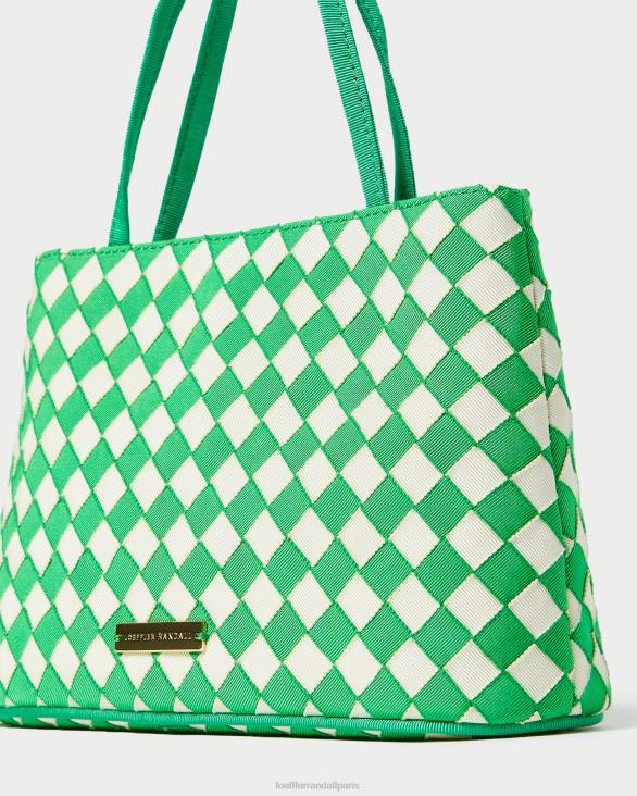 femmes Loeffler Randall vert/crème mini fourre-tout Minnow Sacs 8HL8320 - Image 3