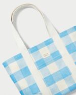 femmes Loeffler Randall vichy bleu cabas moyen bennett Sacs 8HL8319 - Image 2