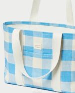 femmes Loeffler Randall vichy bleu cabas moyen bennett Sacs 8HL8319 - Image 3