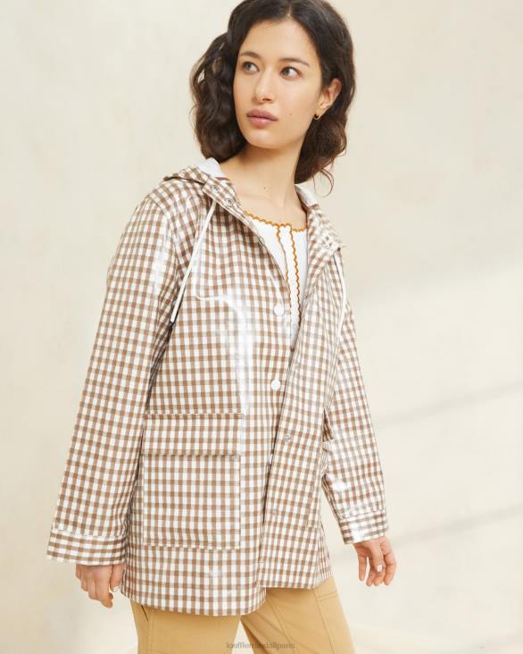 femmes_loeffler_randall_vichy_marron_veste_de_pluie_brumeuse_vetements_8hl8257.jpg femmes Loeffler Randall vichy marron veste de pluie brumeuse vêtements 8HL8257 - Image 1
