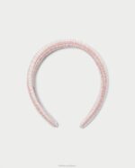 femmes Loeffler Randall vichy rose tendre bandeau gonflé marina accessoires 8HL8163