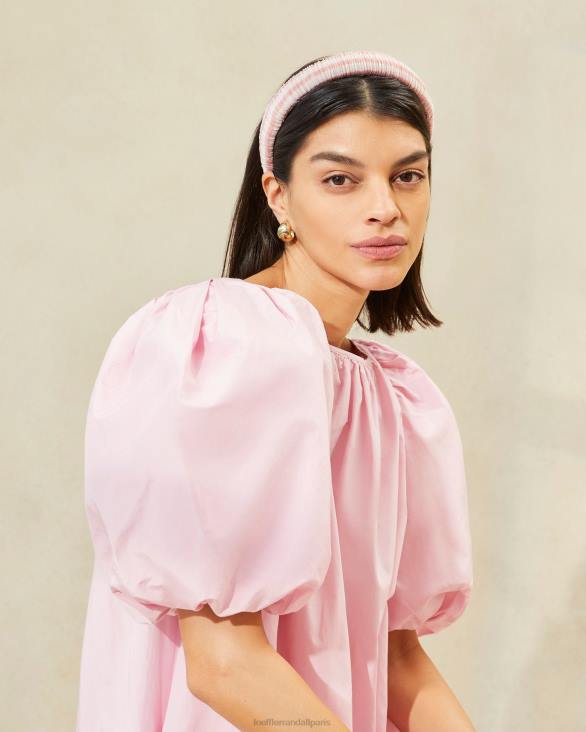 femmes Loeffler Randall vichy rose tendre bandeau gonflé marina accessoires 8HL8163 - Image 3
