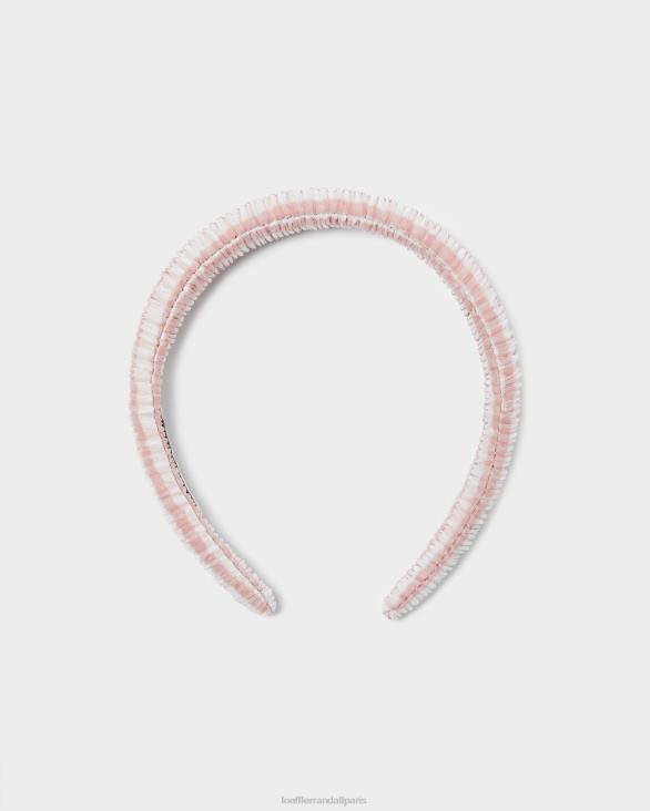 femmes_loeffler_randall_vichy_rose_tendre_bandeau_gonfle_marina_accessoires_8hl8163.jpg femmes Loeffler Randall vichy rose tendre bandeau gonflé marina accessoires 8HL8163 - Image 1