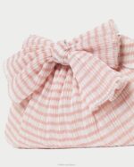 femmes Loeffler Randall vichy rose tendre pochette à nœud Rayne Sacs 8HL8380 - Image 3