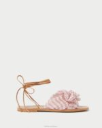 femmes Loeffler Randall vichy rose tendre toboggan à nœud pivoine chaussures 8HL8131 - Image 2