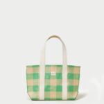 femmes Loeffler Randall vichy vert/caramel au beurre cabas moyen bennett Sacs 8HL8314