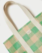 femmes Loeffler Randall vichy vert/caramel au beurre cabas moyen bennett Sacs 8HL8314 - Image 4